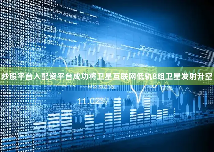 炒股平台入配资平台成功将卫星互联网低轨8组卫星发射升空